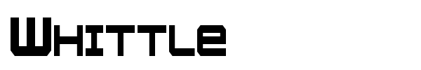 Whittle font preview